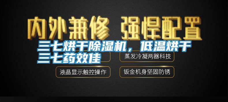 三七烘干除濕機，低溫烘干三七藥效佳