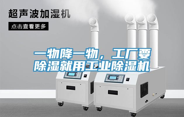 一物降一物，工廠要除濕就用工業(yè)除濕機