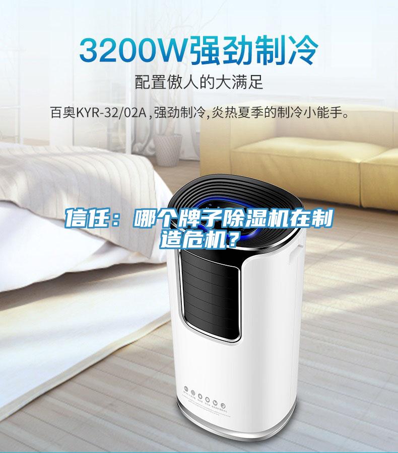 信任：哪個牌子除濕機在制造危機？