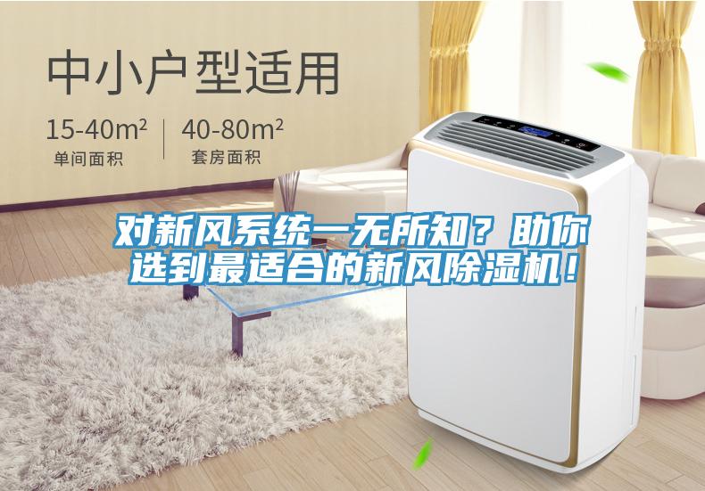 對新風(fēng)系統(tǒng)一無所知？助你選到最適合的新風(fēng)除濕機！
