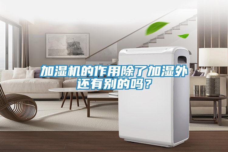 加濕機的作用除了加濕外還有別的嗎？