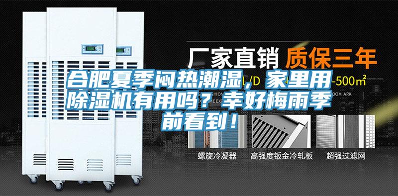 合肥夏季悶熱潮濕，家里用除濕機(jī)有用嗎？幸好梅雨季前看到！