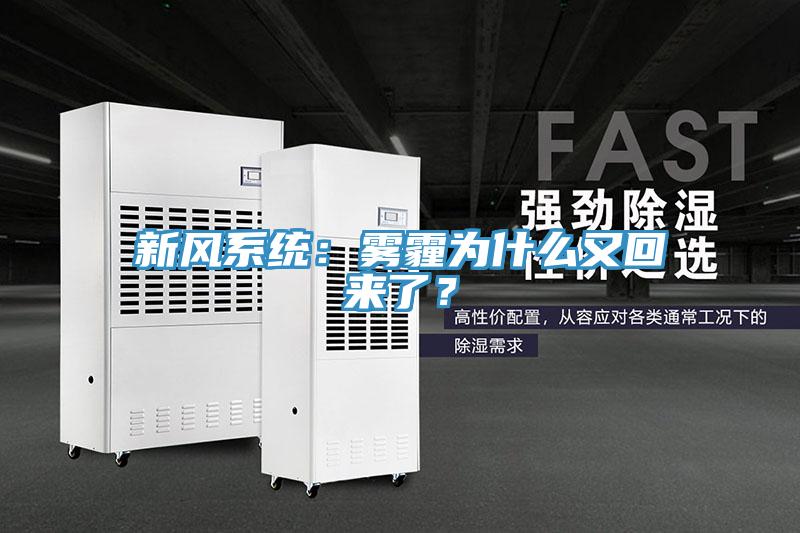 新風(fēng)系統(tǒng)：霧霾為什么又回來了？