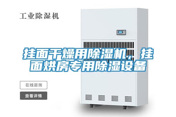 掛面干燥用除濕機，掛面烘房專用除濕設備