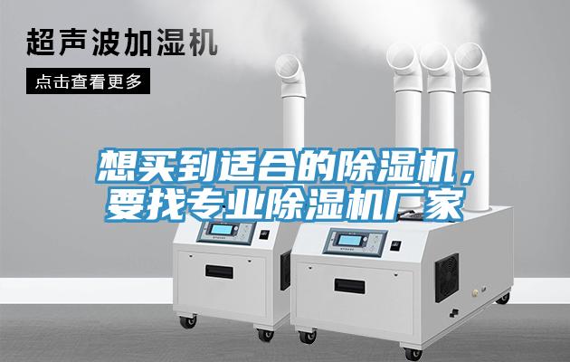 想買到適合的除濕機，要找專業(yè)除濕機廠家