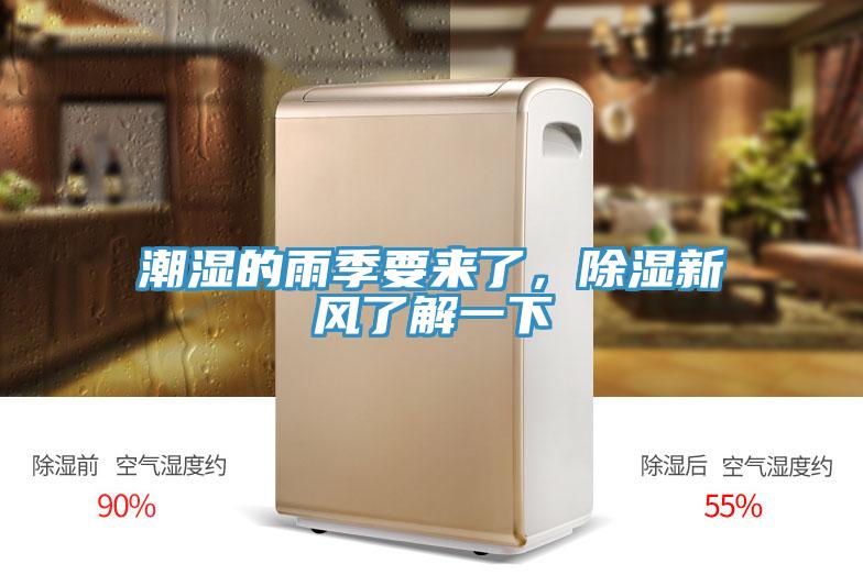 潮濕的雨季要來了，除濕新風了解一下