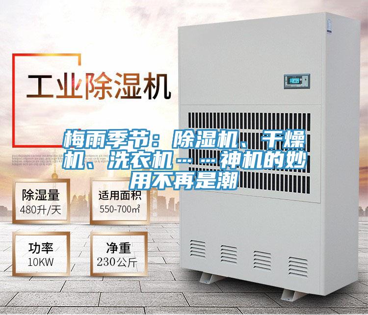 梅雨季節(jié)：除濕機、干燥機、洗衣機……神機的妙用不再是潮