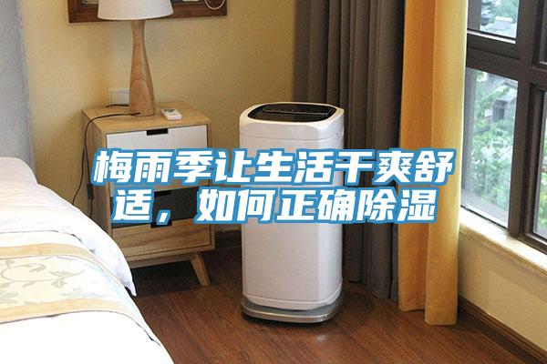 梅雨季讓生活干爽舒適，如何正確除濕