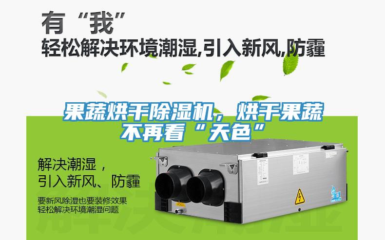 果蔬烘干除濕機(jī)，烘干果蔬不再看“天色”