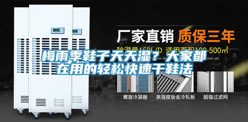 梅雨季鞋子天天濕？大家都在用的輕松快速干鞋法