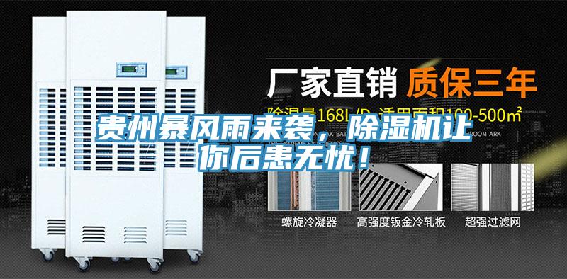 貴州暴風(fēng)雨來(lái)襲，除濕機(jī)讓你后患無(wú)憂！