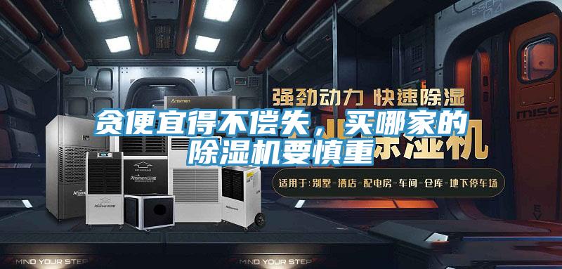 貪便宜得不償失，買哪家的除濕機要慎重
