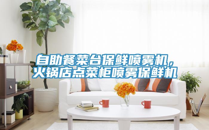 自助餐菜臺(tái)保鮮噴霧機(jī)，火鍋店點(diǎn)菜柜噴霧保鮮機(jī)