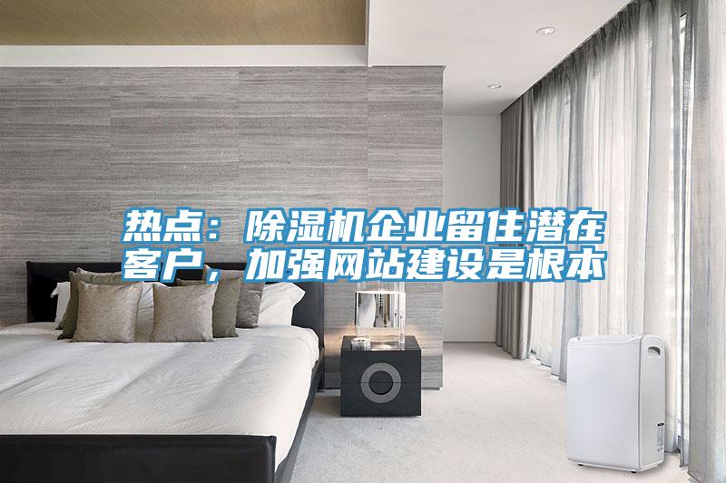 熱點(diǎn)：除濕機(jī)企業(yè)留住潛在客戶，加強(qiáng)網(wǎng)站建設(shè)是根本
