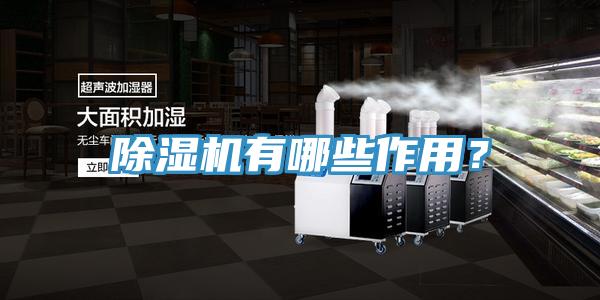 除濕機有哪些作用？