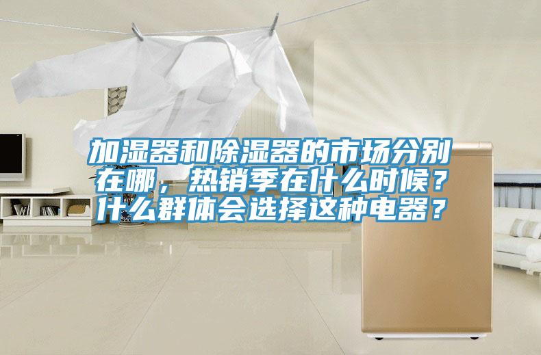 加濕器和除濕器的市場分別在哪，熱銷季在什么時候？什么群體會選擇這種電器？