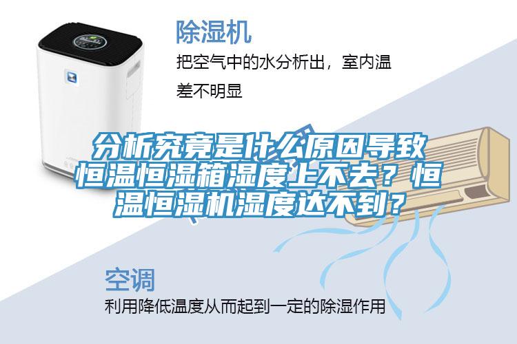 分析究竟是什么原因?qū)е潞銣睾銤裣錆穸壬喜蝗?？恒溫恒濕機(jī)濕度達(dá)不到？