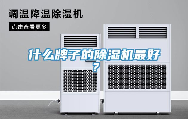 什么牌子的除濕機最好？