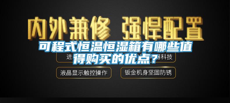 可程式恒溫恒濕箱有哪些值得購(gòu)買(mǎi)的優(yōu)點(diǎn)？
