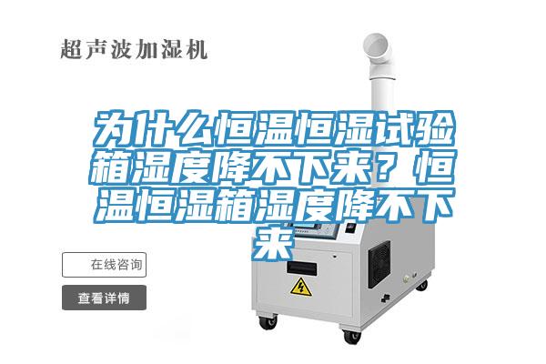 為什么恒溫恒濕試驗(yàn)箱濕度降不下來(lái)？恒溫恒濕箱濕度降不下來(lái)