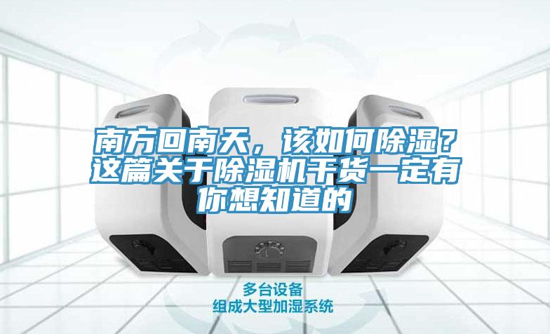 南方回南天，該如何除濕？這篇關(guān)于除濕機(jī)干貨一定有你想知道的