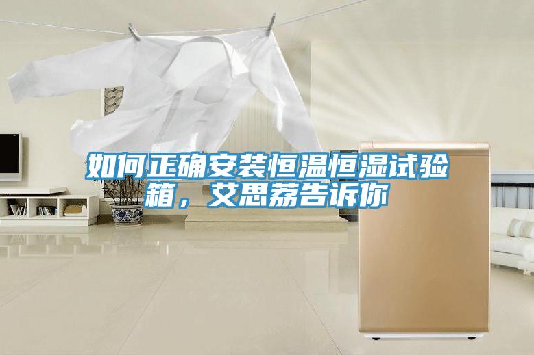 如何正確安裝恒溫恒濕試驗(yàn)箱，艾思荔告訴你