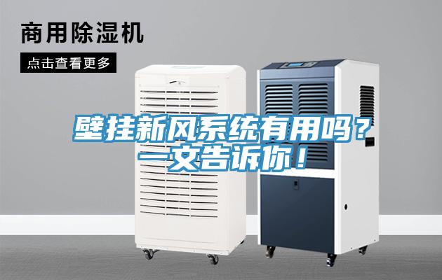 壁掛新風(fēng)系統(tǒng)有用嗎？一文告訴你！