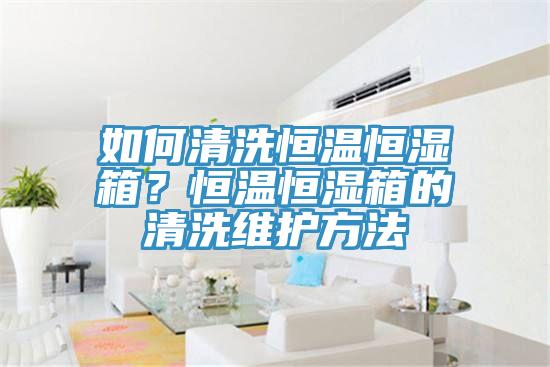 如何清洗恒溫恒濕箱？恒溫恒濕箱的清洗維護(hù)方法