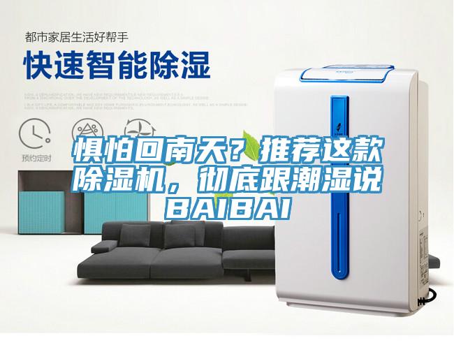 懼怕回南天？推薦這款除濕機(jī)，徹底跟潮濕說BAIBAI