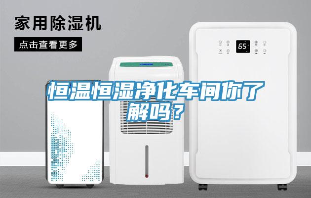 恒溫恒濕凈化車間你了解嗎？