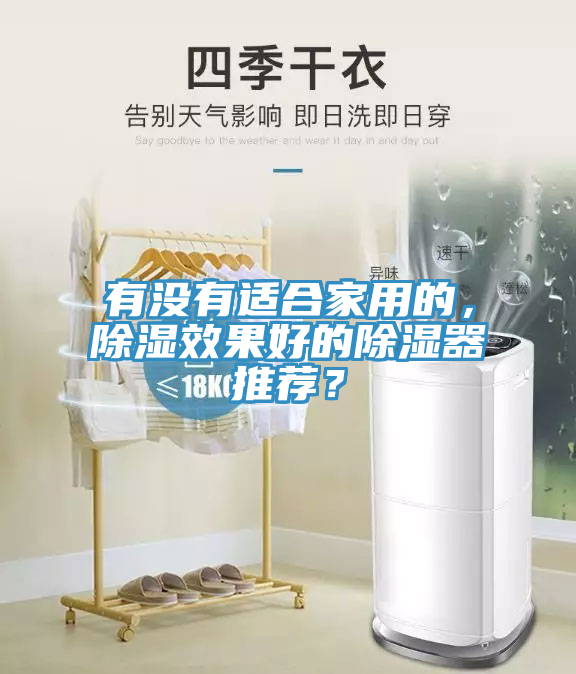 有沒有適合家用的，除濕效果好的除濕器推薦？