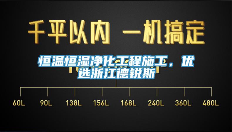 恒溫恒濕凈化工程施工，優(yōu)選浙江德銳斯