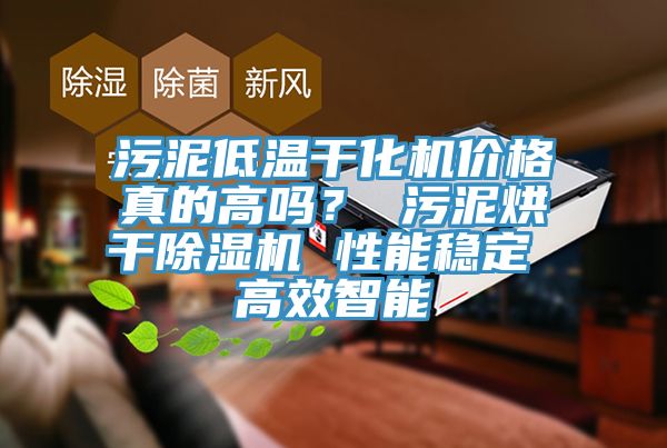 污泥低溫干化機(jī)價(jià)格真的高嗎？ 污泥烘干除濕機(jī) 性能穩(wěn)定 高效智能