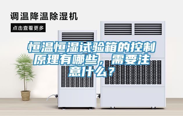 恒溫恒濕試驗箱的控制原理有哪些，需要注意什么？