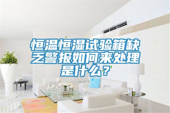恒溫恒濕試驗(yàn)箱缺乏警報(bào)如何來(lái)處理是什么？