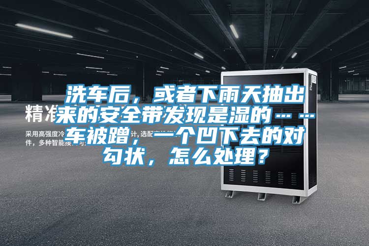 洗車后，或者下雨天抽出來的安全帶發(fā)現(xiàn)是濕的……車被蹭，一個凹下去的對勾狀，怎么處理？