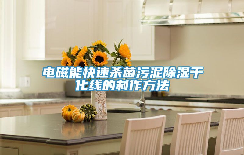 電磁能快速殺菌污泥除濕干化線(xiàn)的制作方法