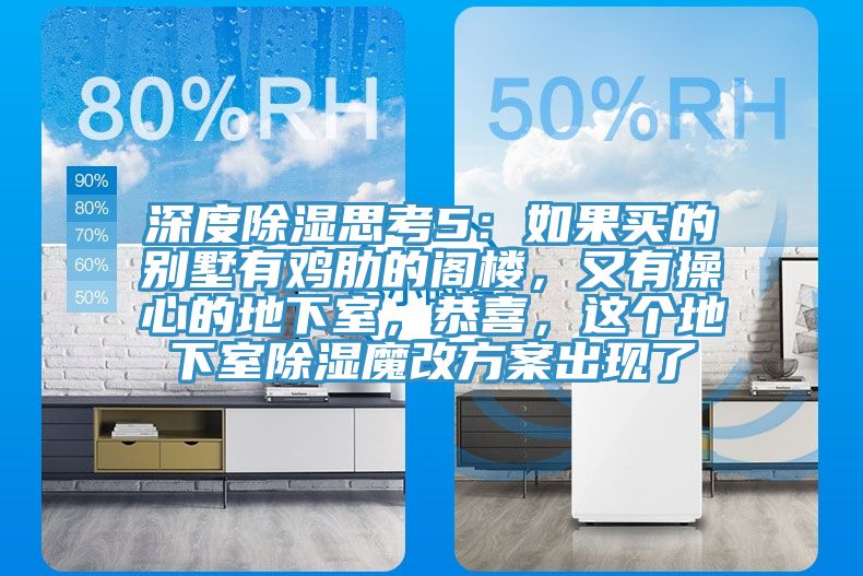 深度除濕思考5：如果買的別墅有雞肋的閣樓，又有操心的地下室，恭喜，這個地下室除濕魔改方案出現(xiàn)了