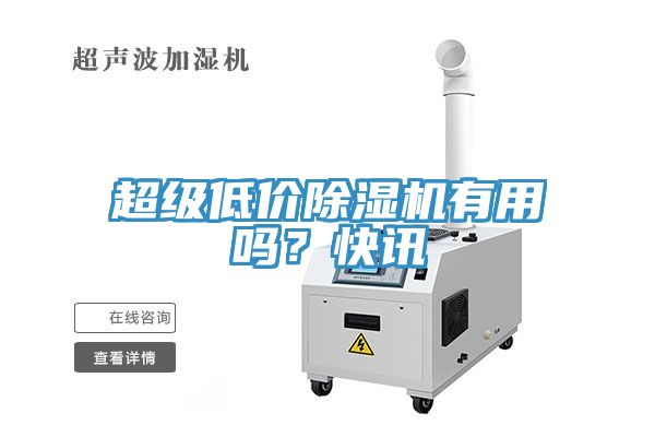 超級低價(jià)除濕機(jī)有用嗎？快訊