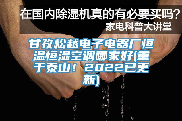 甘孜松越電子電器廠恒溫恒濕空調(diào)哪家好(重于泰山！2022已更新)
