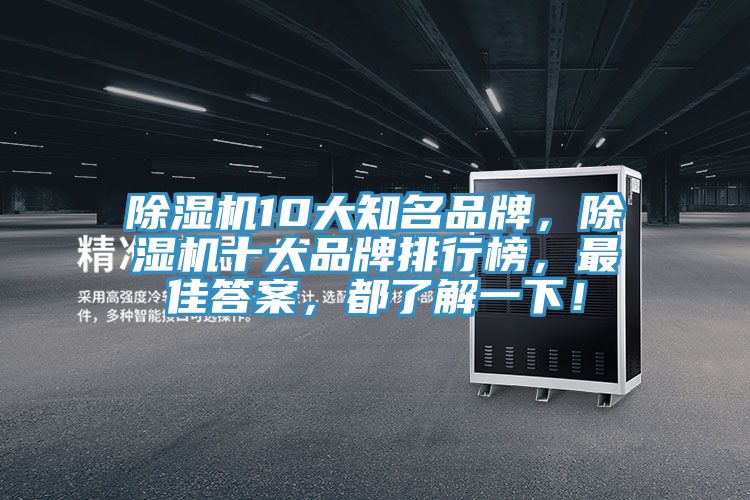 除濕機10大知名品牌，除濕機十大品牌排行榜，最佳答案，都了解一下！