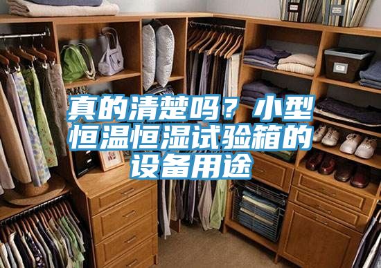 真的清楚嗎？小型恒溫恒濕試驗箱的設(shè)備用途