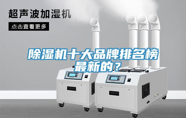除濕機十大品牌排名榜 最新的？
