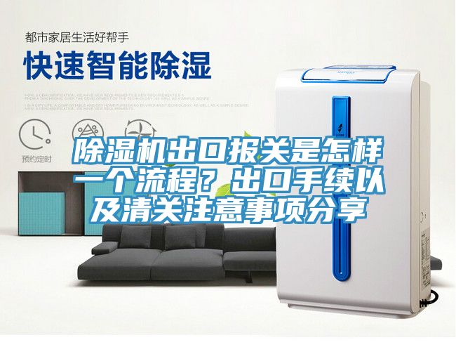 除濕機出口報關是怎樣一個流程？出口手續(xù)以及清關注意事項分享