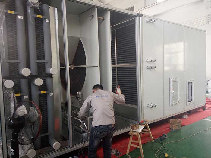 威海某大型化工企業(yè)兩臺10%濕度，40000風量2臺除濕機組